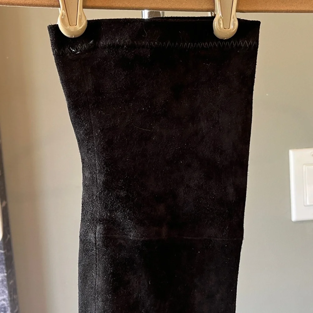 🥑Robert Clergerie Suede Over-The-Knee Boots Black 36 5.5